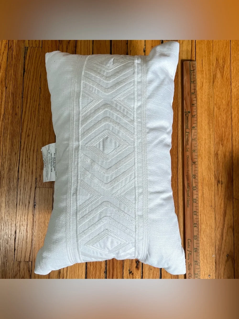 White Decorative Throw Pillow Set - Textured White Accent Pillows